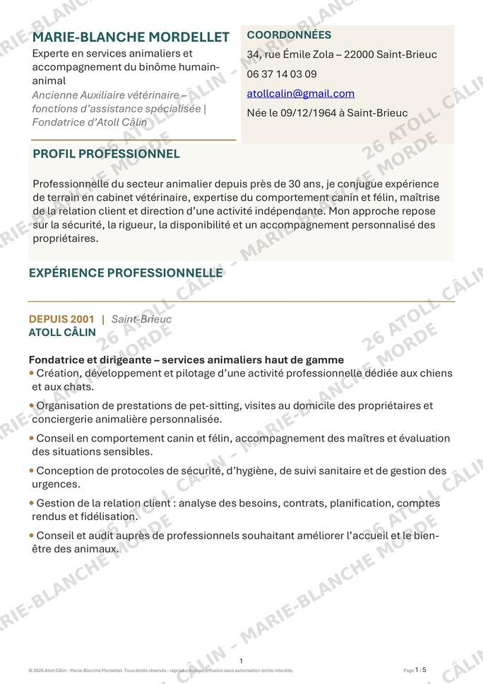 Cv marie blanche mordellet 2026 protege page 1 reduit