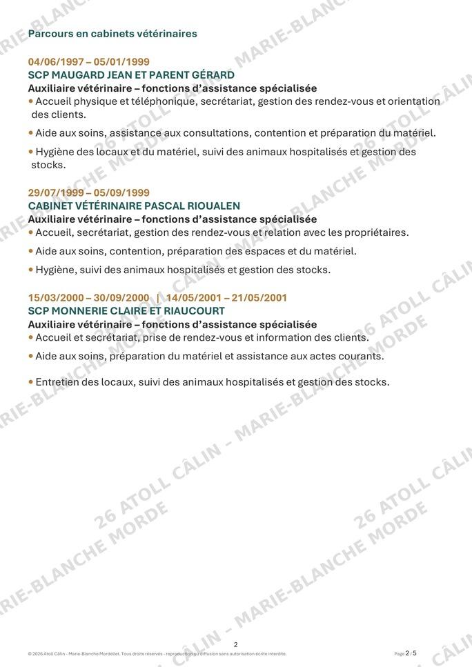 Cv marie blanche mordellet 2026 protege page 2 reduit