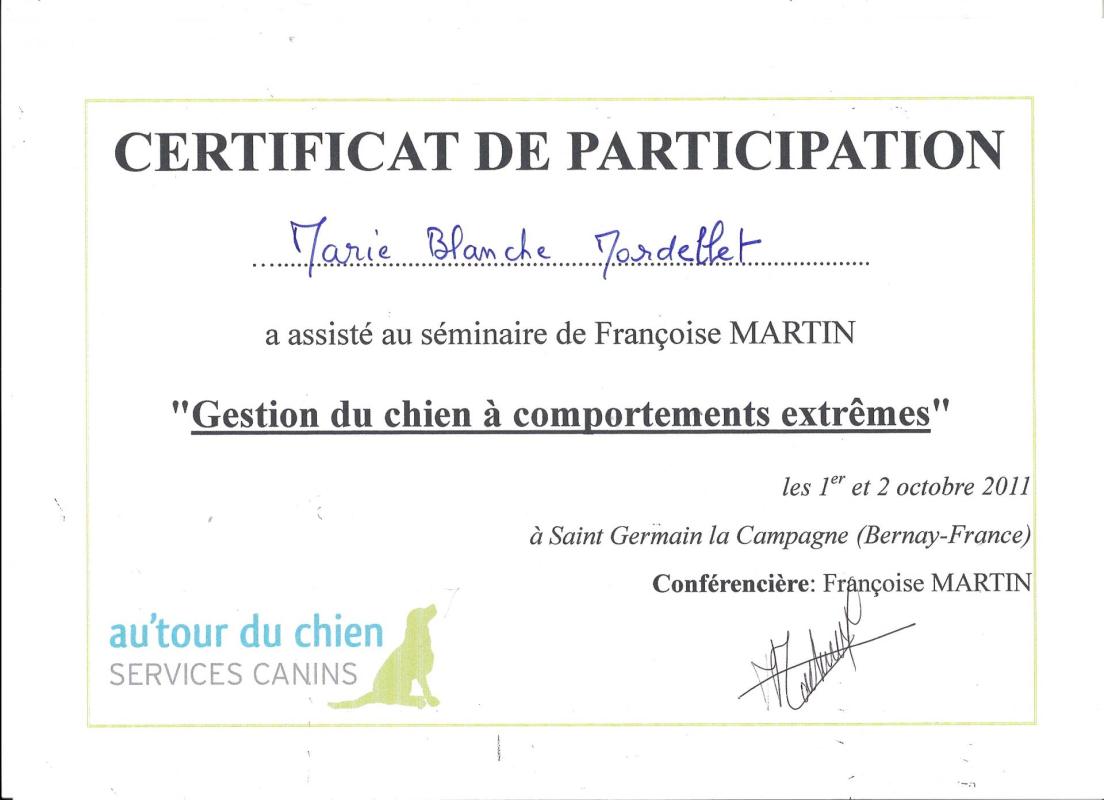 Stage octobre